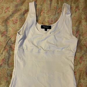 White stretchy tank top size L